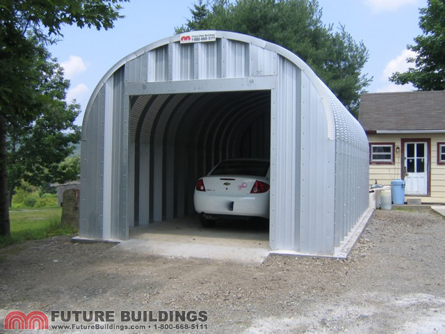 Protect your vehicle with a Future Buildings single car garage kit 