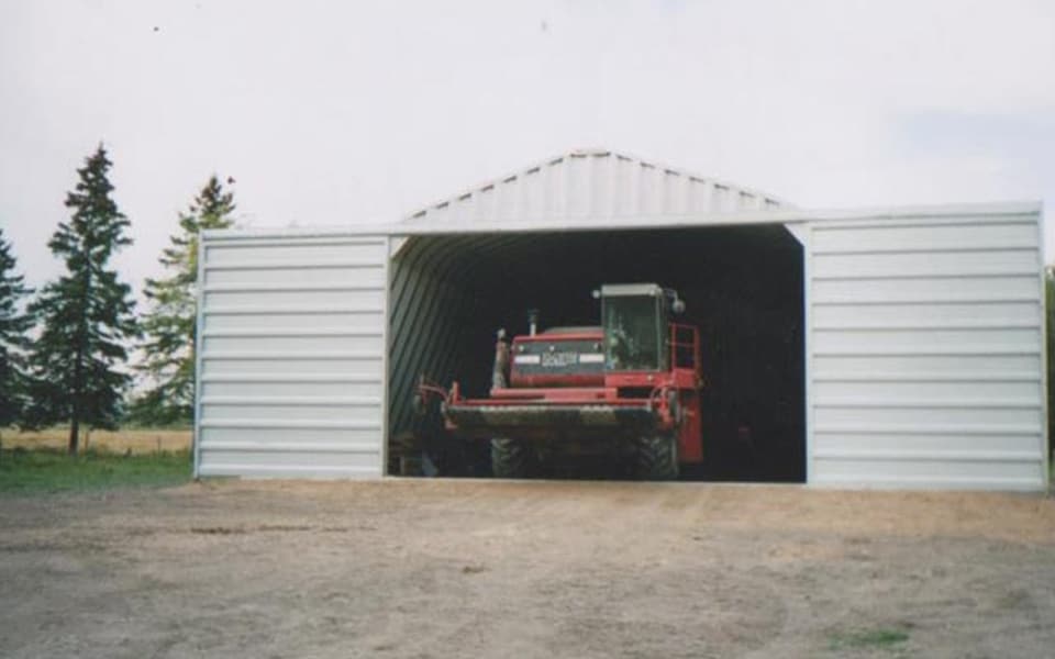 commercial equipment storage building