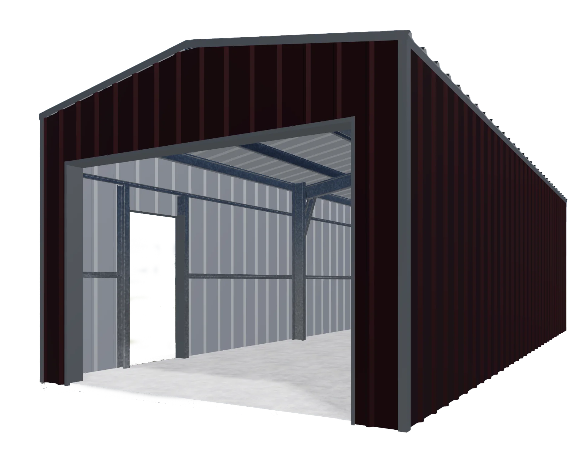 25X30 STEEL GARAGE 6 Panel