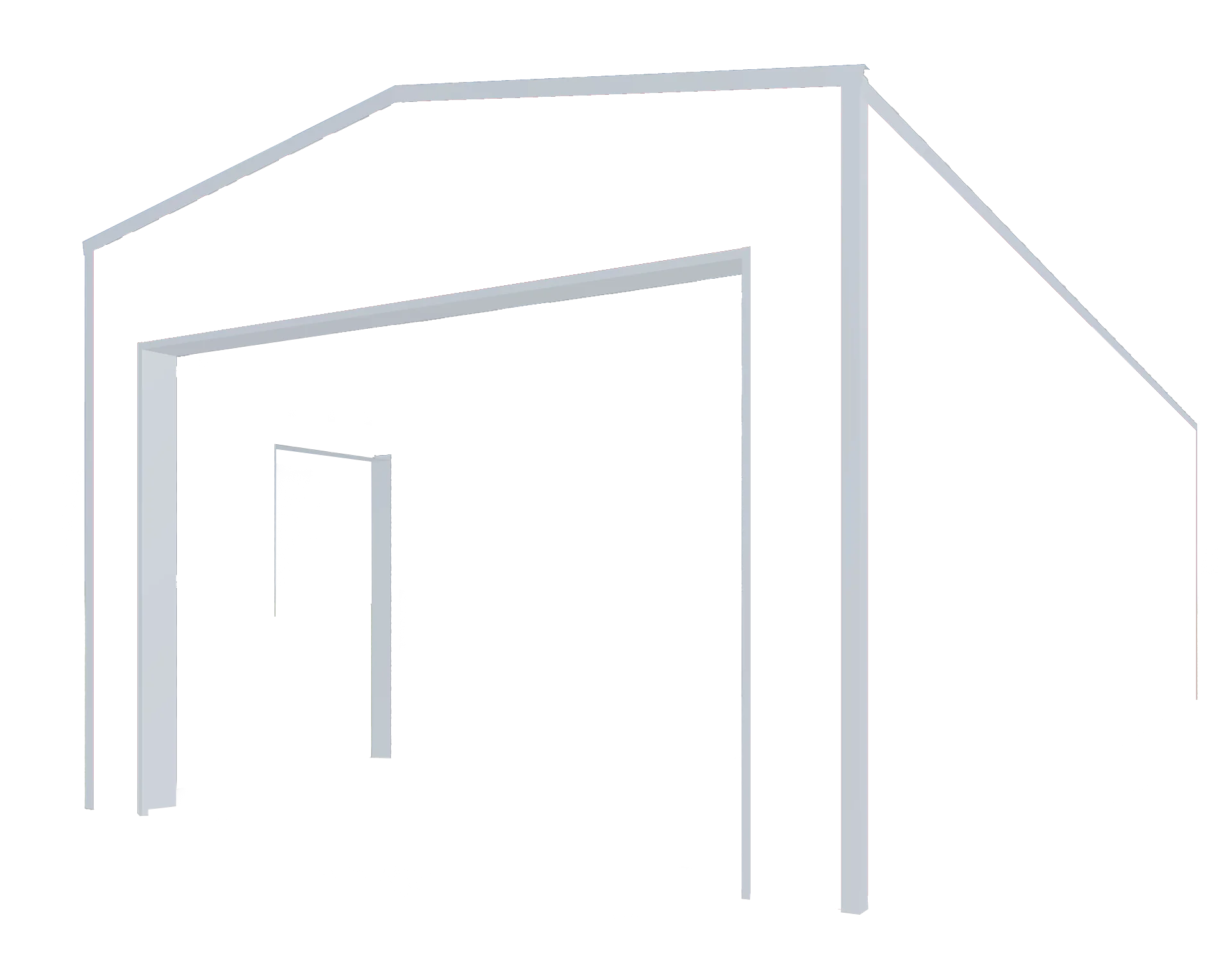 25X30 STEEL GARAGE 7 Frame